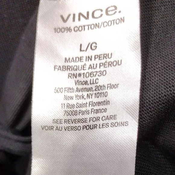 Vince Tie Waist Casual Dress Women's L Black Comfy Minimalist Vacation Office - Picture 8 of 9